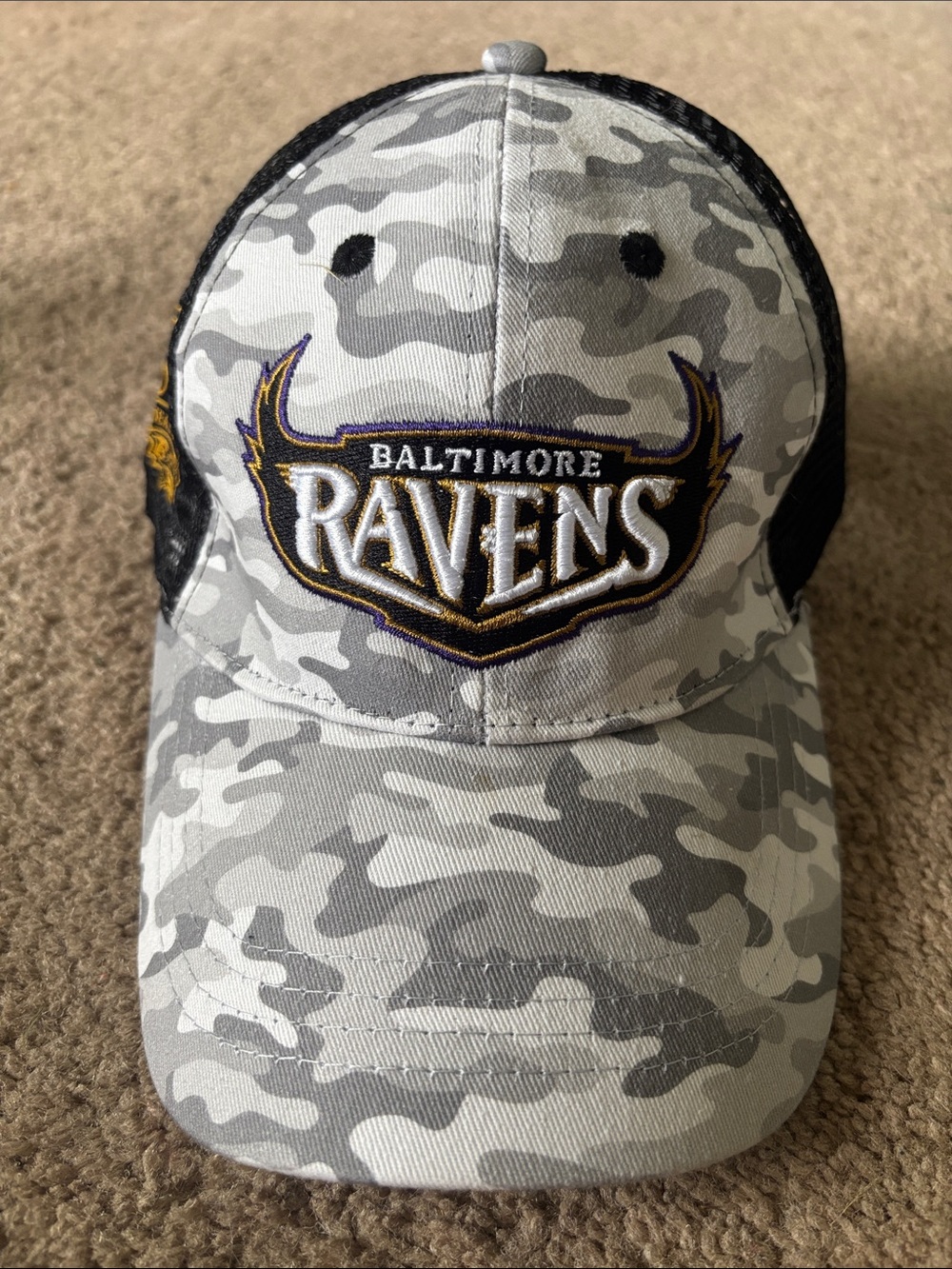 NFL Baltimore Ravens Gray Camo Mesh Back Hat